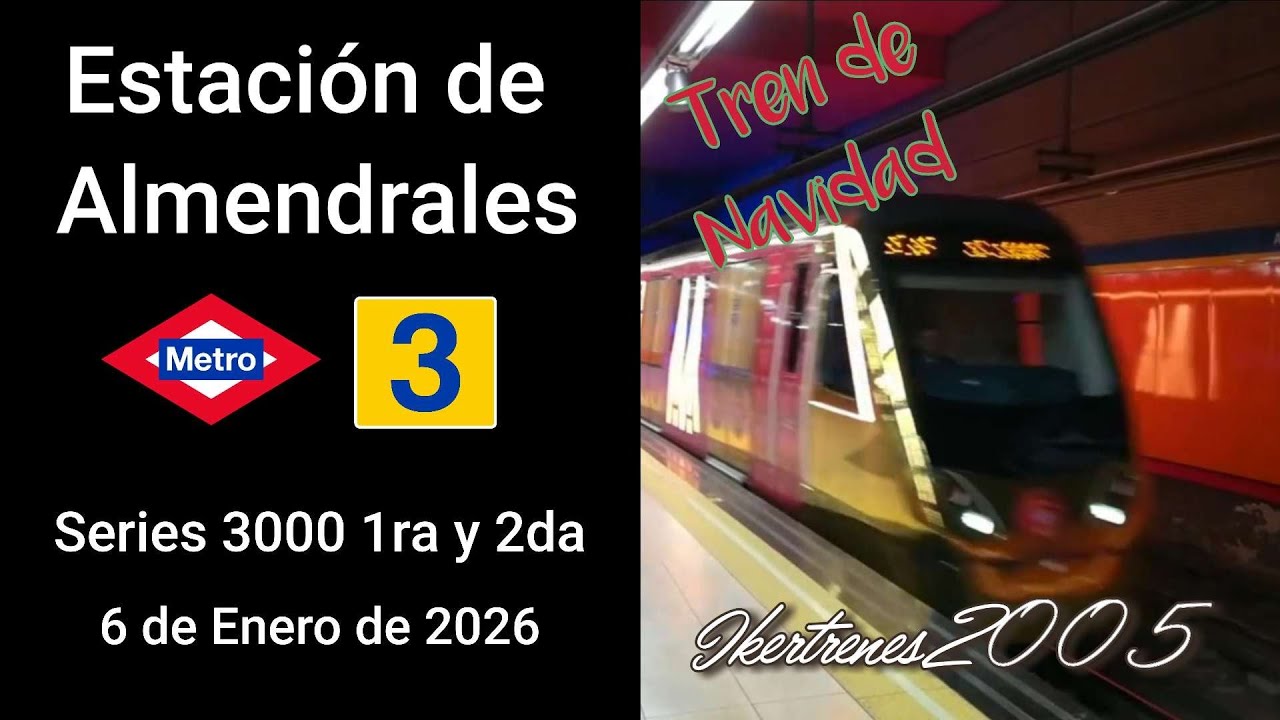 Metro de Madrid | Estación de Almendrales | Línea 3 (Tren de la Navidad)