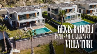 Kuşadası'nda Panoramik Manzaralı Geniş Villa Turu