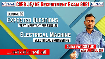 L05 - CSEB JE 2021 Expected/Important Questions with Solution | Electrical Machine Problem