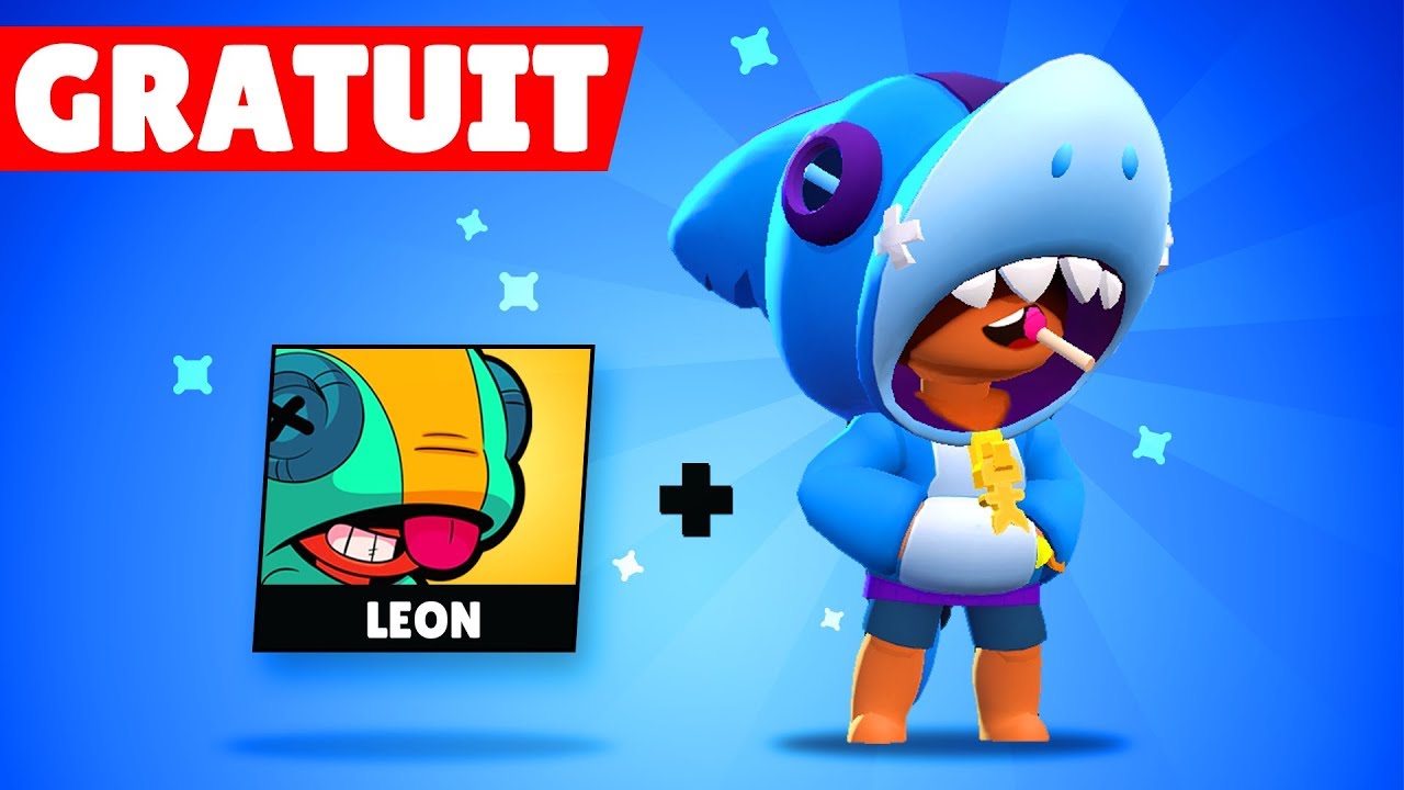 Comment Avoir Leon Gratuit Et Son Skin Brawl Stars Giveaway Youtube - dessin brawl stars leon squale