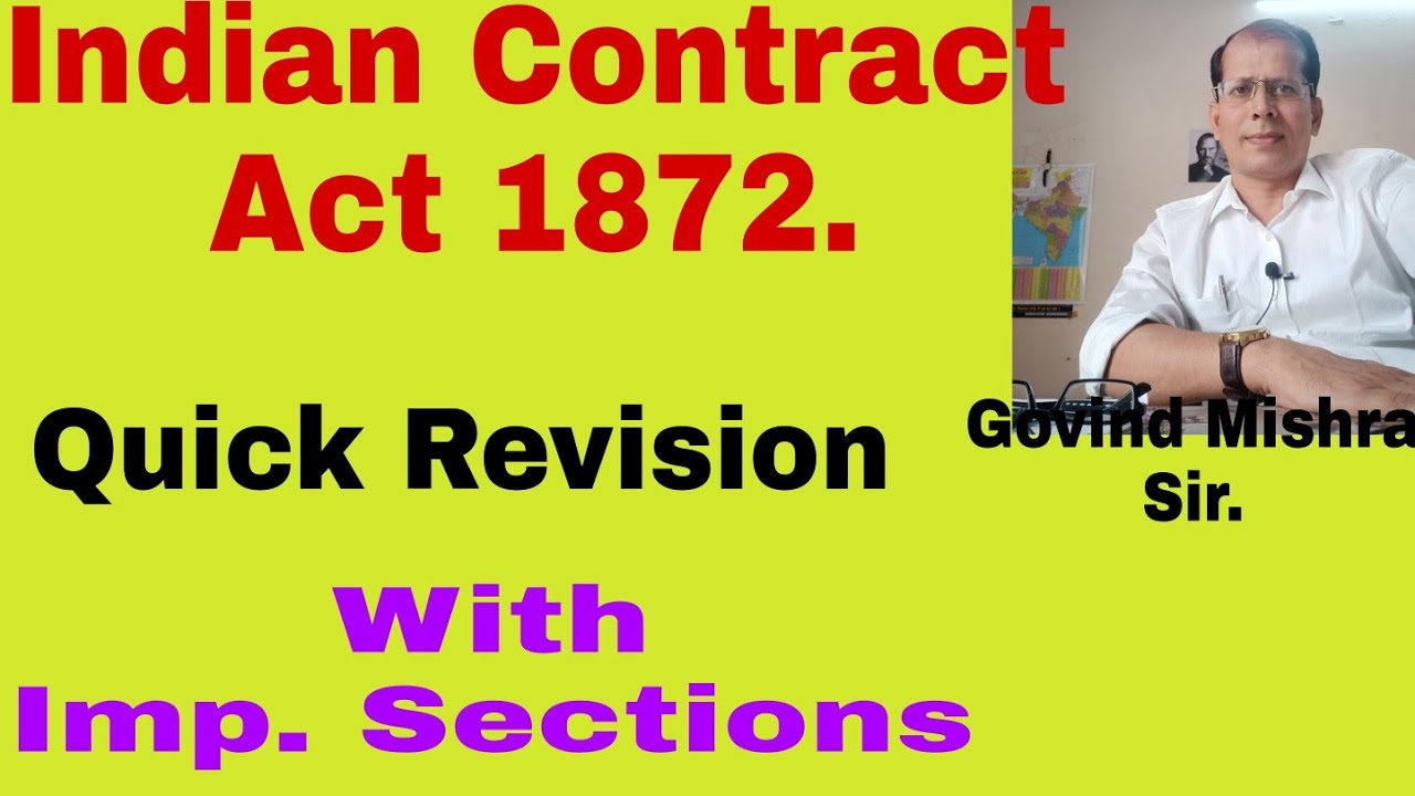 indian contract act 1872 case study with solution