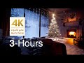 3 hours Cozy Winter Vibes &amp; Relaxing Music 4K