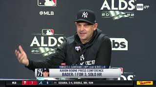 Aaron Boone discusses Yankees' Game 1 win in ALDS
