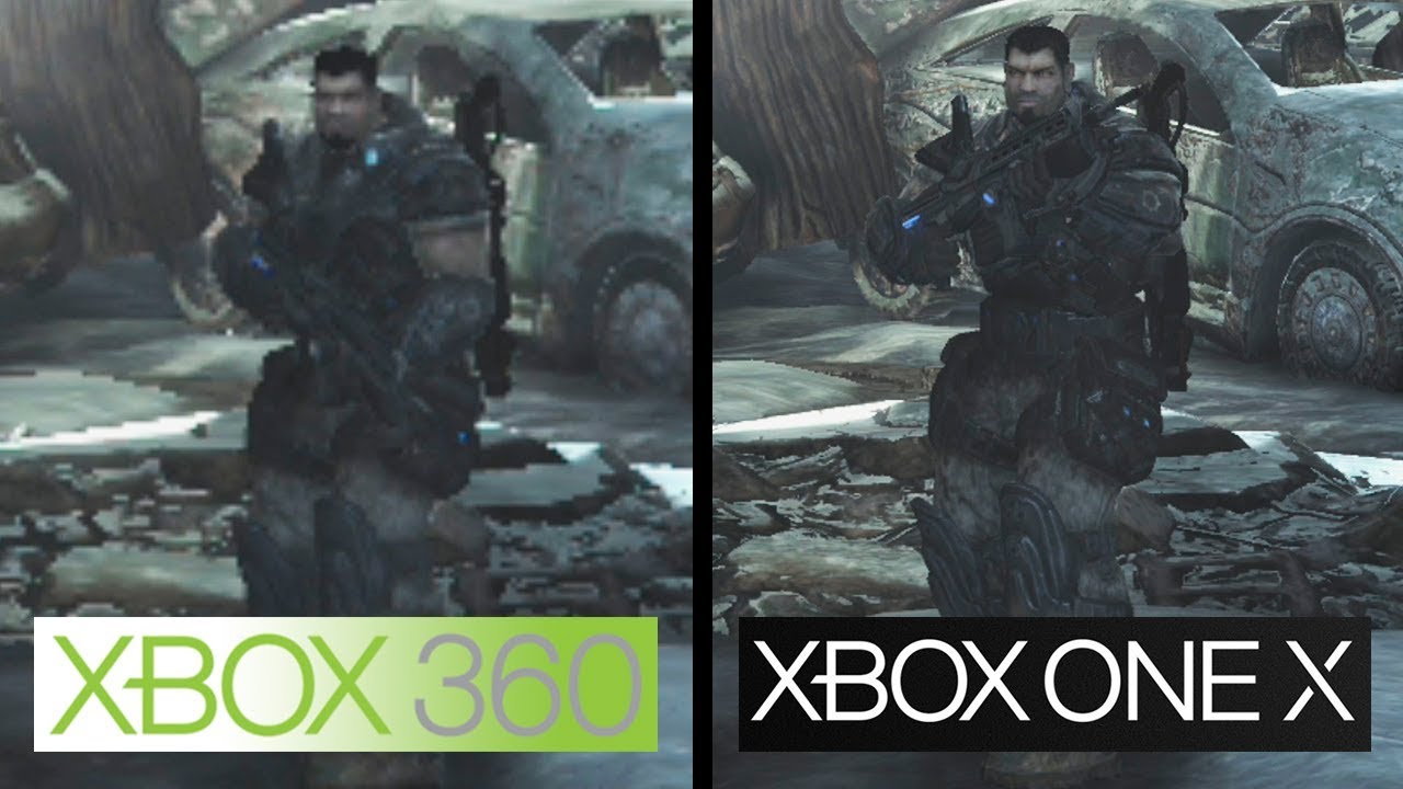 Gears of War 2, Xbox One X vs Xbox 360