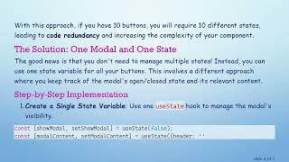 Reduce State Management for Modals in React: Use a Single useState