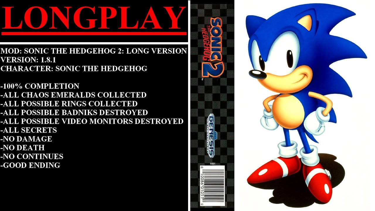 Sonic The Hedgehog Classic 2 (v1.6.16xx Update) 100% Playthrough As Fang  (1080p/60fps) 