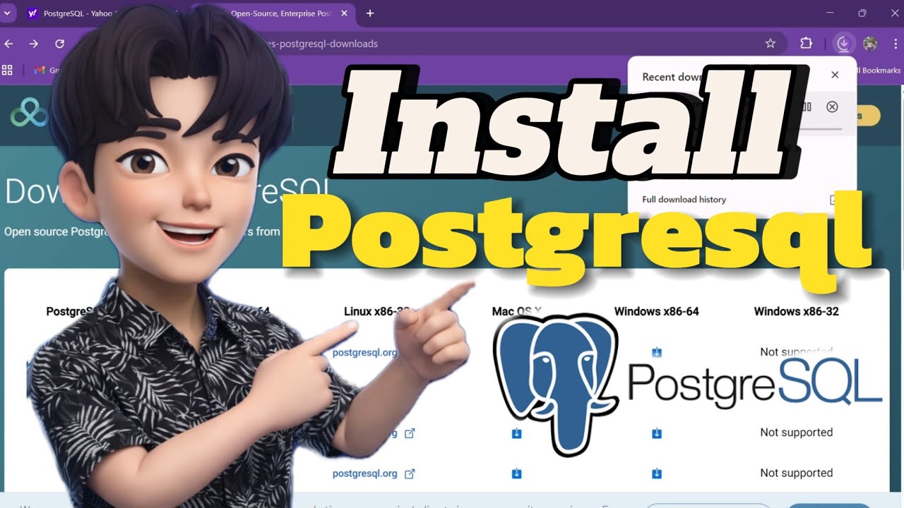 PostgreSQL installation | SQL Database for Beginners @MrBeast #tech # ...