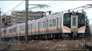 E129系B21+A10編成信越本線下り普通447M　長岡→新潟→内野