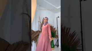 Dress Gamis Busui Wanita Muslimah Model Payung Bahan Jacquard
