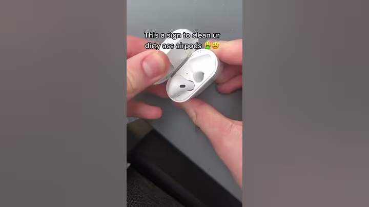 This Is A Sign To Clean Your AirPods! 💯✨ #shorts