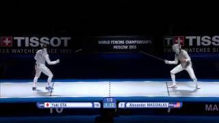 Ota vs Massialas-----Moscow 2015 world Championship men's foil final