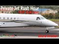 Private Jet Rush Hour !!! Gulfstream G650 G450 G200, Dassault Falcon 7X, Legacy 650....@ St. Kitts