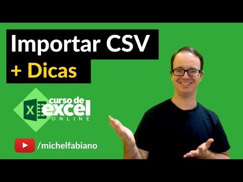 Vídeo: Como importo vários arquivos CSV para o Excel?