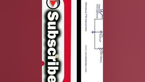 Circut diagram of simple  FM transmitter using single NPN transistor