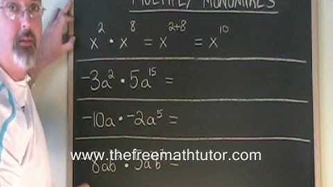 Multiply Monomials
