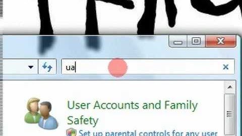 Disable UAC In Vista