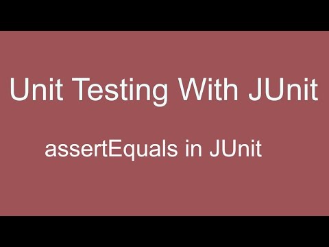 Vídeo: Què és assertNotNull a JUnit?