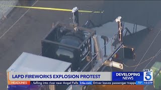 Protests continue 2 years after LAPD's botched fireworks explosion in South L.A.