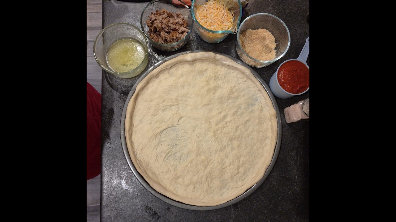 Sausage Pizza Using Refrigerator Dough Sourdough