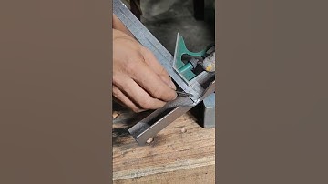 #diy , mẹo cắt góc sắt V góc 90° liền góc