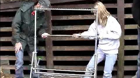 Harp Trap Setup at Canoe Creek Mine