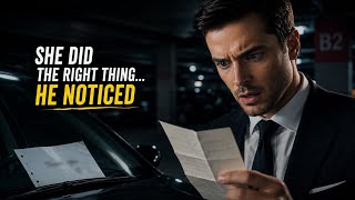 She Left a Note on a Scratched Car Without Knowing It Belonged to the Billionaire CEO Himself 😱