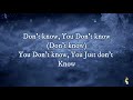 Zacardi Cortez You Don T Know Lyrics 