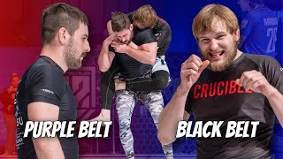 Bjj Purple Belt Vs Bjj Black Belt | Matthew Hartley Vs Spencer Oberbroeckling