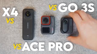 Insta360 X4 vs Ace Pro vs GO 3S | Which Should You Buy?