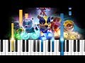 PAW Patrol - The Mighty Pups Theme Song - EASY Piano Tutorial