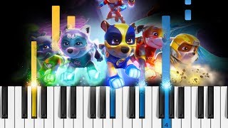 PAW Patrol - The Mighty Pups Theme Song - EASY Piano Tutorial chords