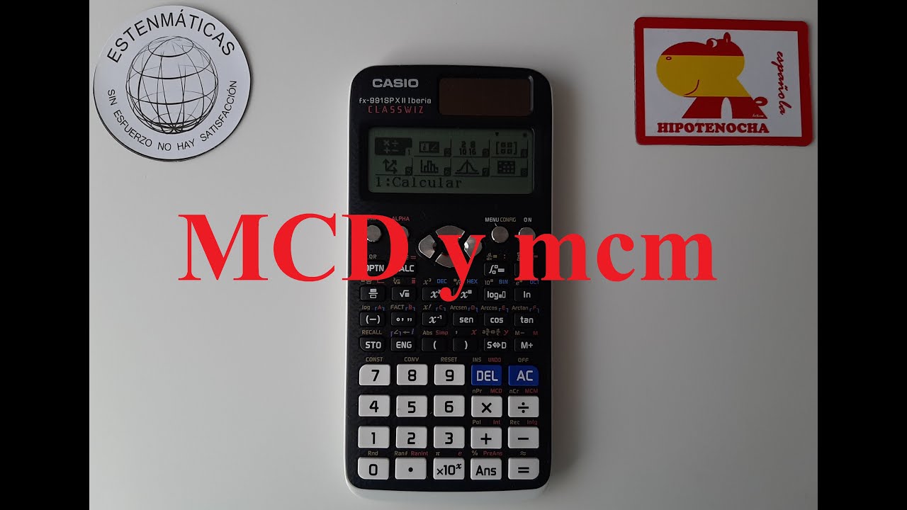 Estenmáticas con Casio fx-991SP X. MCD y mcm. - YouTube
