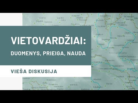 Vietovardžiai: duomenys, prieiga, nauda