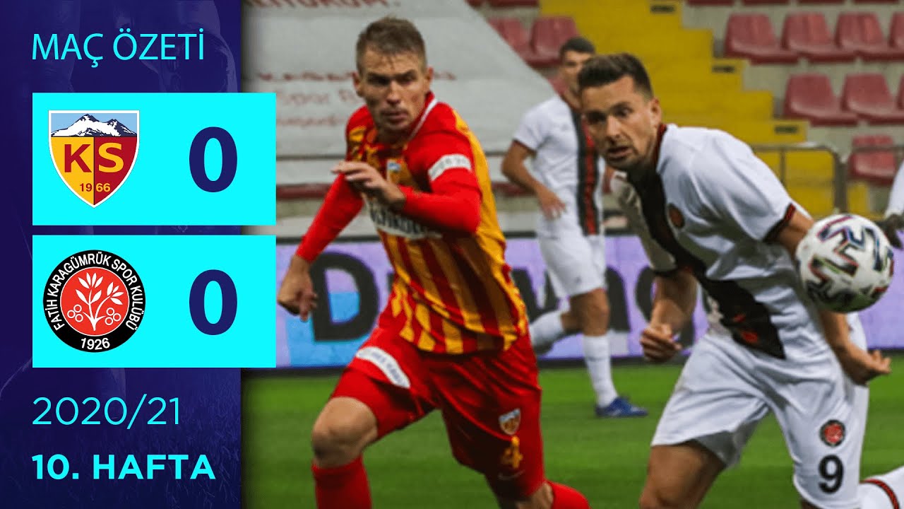 2020-2021 Süper Lig KAYSERİSPOR - F. KARAGÜMRÜK 0-0 Maç Özeti