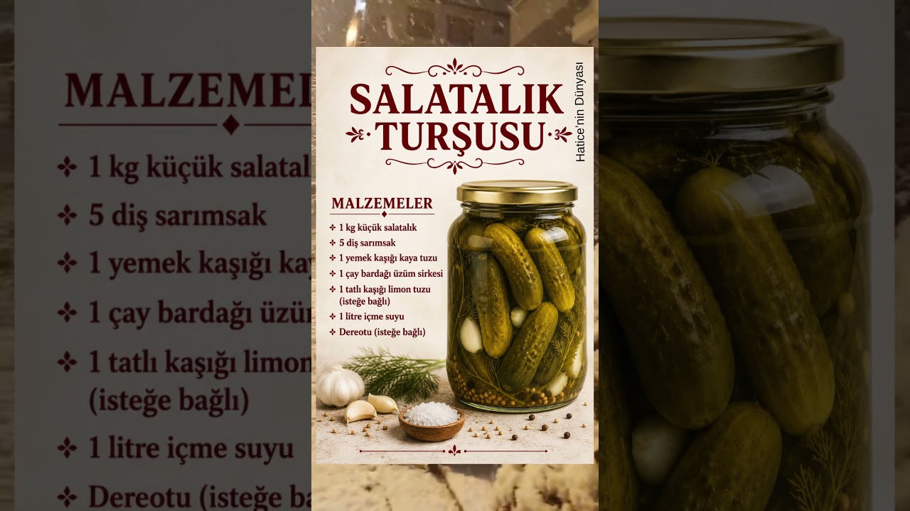 🥒 KÜTÜR KÜTÜR SALATALIK TURŞUSU TARİFİ #food #tarif #yemek #enfesyemektarifi 🥒 KÜTÜR KÜTÜR SALATALIK TURŞUSU TARİFİ #food #tarif #yemek #enfesyemektarifi