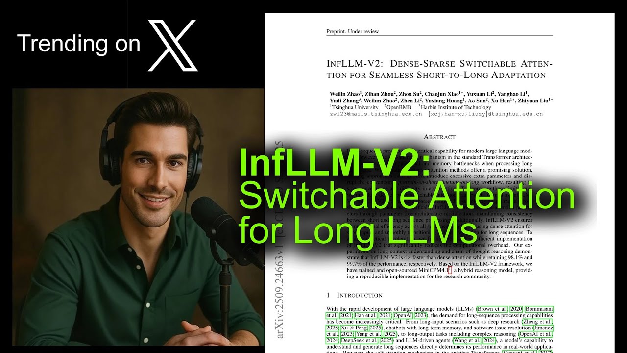 InfLLM-V2: Переключаемое внимание для длинных LLM