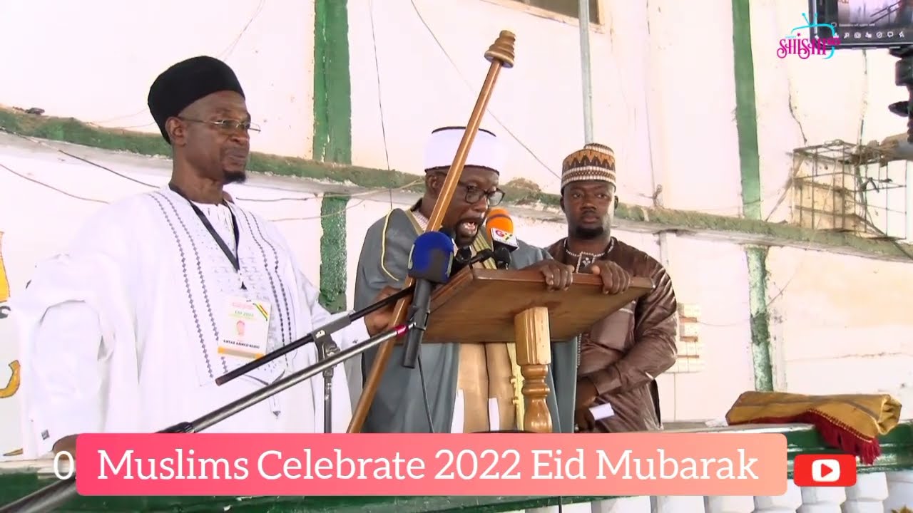 Massive Crowd @ Kumasi Central Mosque As Muslims Celebrate Eid Mubarak