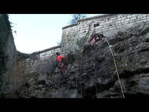 Grenoble : de grands travaux acrobatiques pour consolider la Bastille