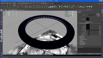 Modeling tutorial in Maya - ROLEX DAYTONA watch - Part 54: inner ring shader