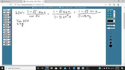 An Example of Finding a Limit Using Trig Identities