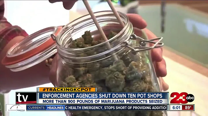 Enforcement agencies shut down ten pot shops, seize over 1,000 pounds of marijuana products