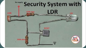 Security Alarm with LDR | LDR Latch Circuit