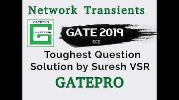 Toughest Question in  Network Transients - GATE 2019 EC