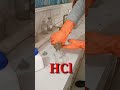 Chemical reaction between sodium hydroxide and hydrochloric acid shorts chemistry