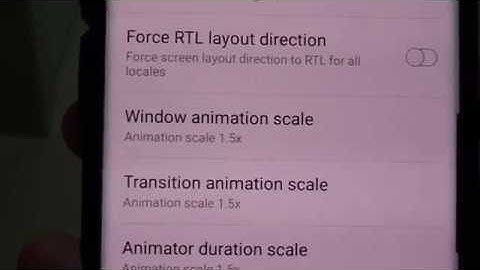 Samsung Galaxy S10 / S10+: How to change Window animation scale
