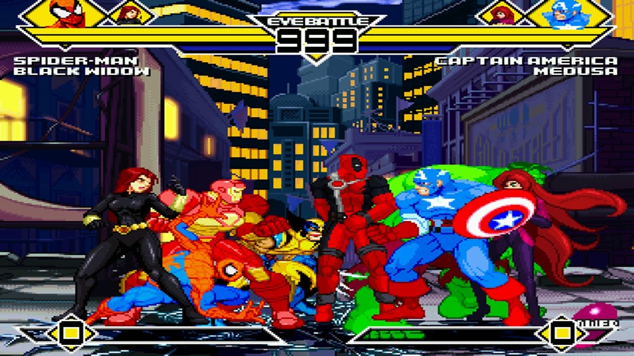 Marvel Comics Party 4v4 Patch Mugen 1 0 Battle Youtube