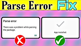 Parse error problem fix 100% solve | parse error |  [there was a problem parsing the package ]