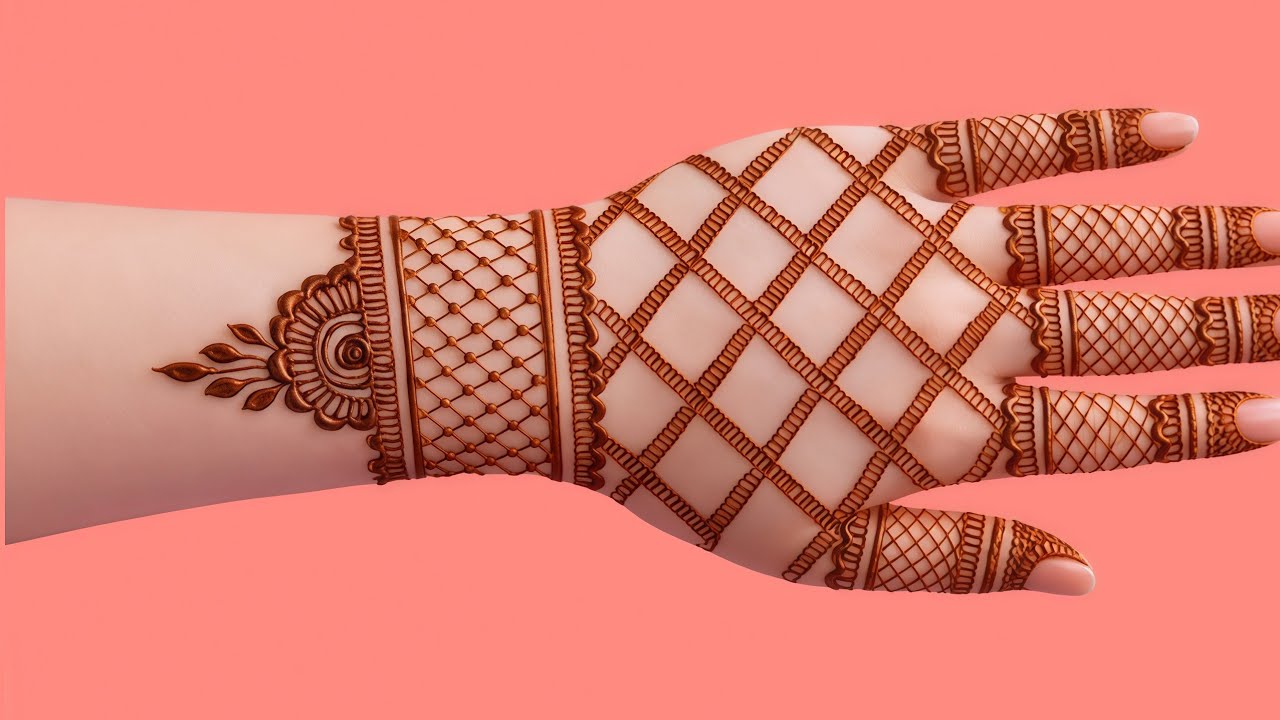 Bridal Mehndi Design | Full Hand Mehndi Easy Mehndi Design | Back Hand Stylish Henna Pattern