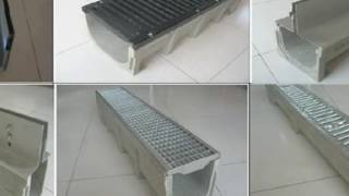 how to install galvanized steel grating trench drain