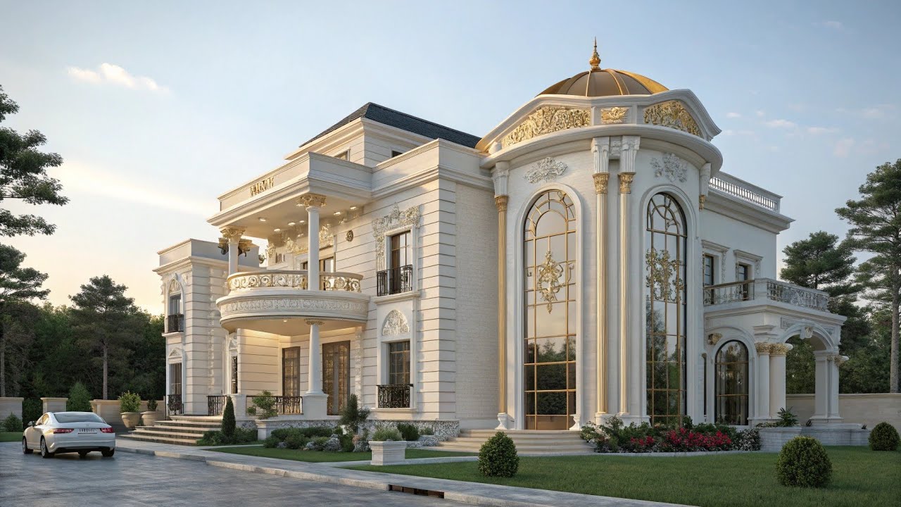 XLuxury ClassicalMansion | RoyalExterior | Elegant Architectural Design.